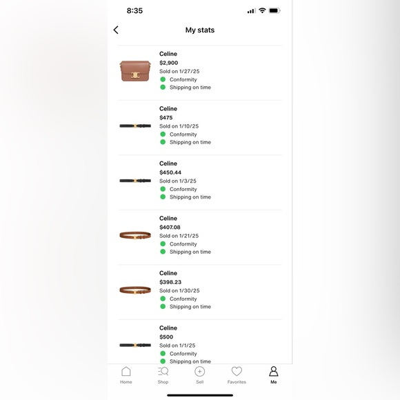 Celine triomphe belts - Picture 7 of 9